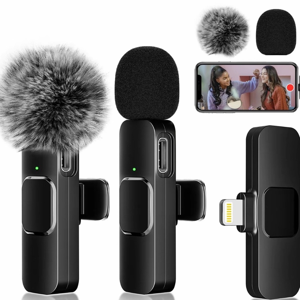 2pc Wireless Microphone for IPhone & IPad - Brand New